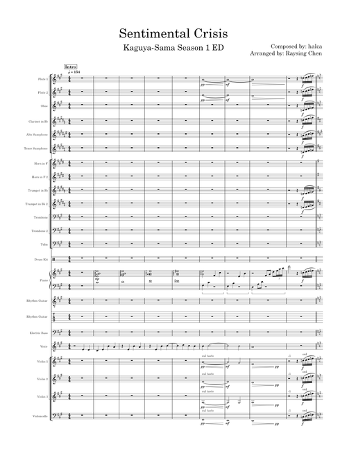 Sentimental Crisis – halca (Arrangement)