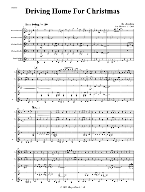 Driving Home For Christmas (Arr. Thomas H. Graf) - Chris Rea (Woodwind Ensemble)