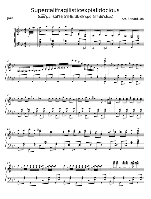Supercalifragilisticexpialidocious – Jake
