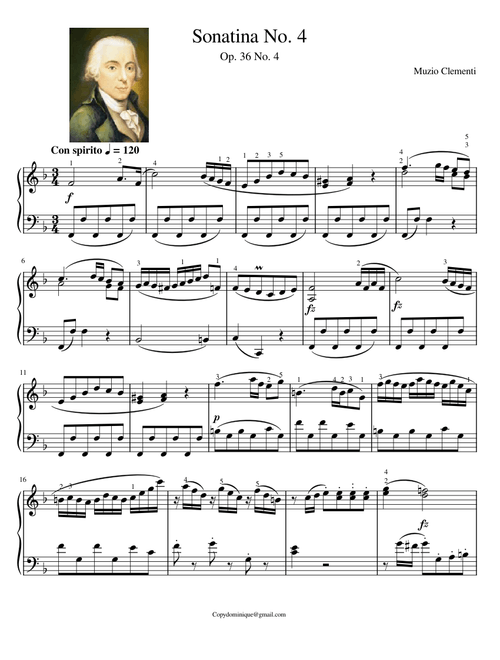 Sonatina Op.36 No.4 – Muzio Clementi