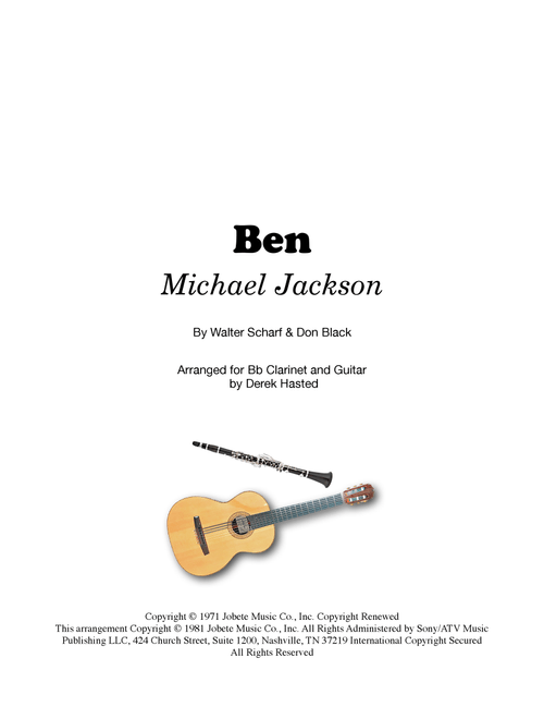 Ben (Arr. Derek Hasted) - Michael Jackson (Instrumental Duet)
