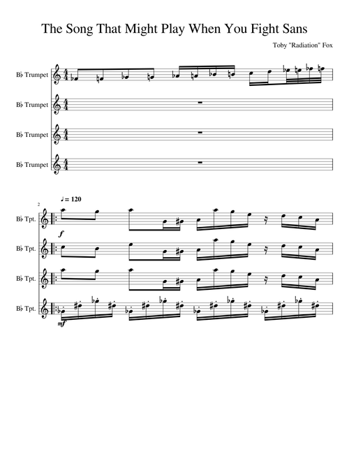 The Song That Might Play When You Fight Sans