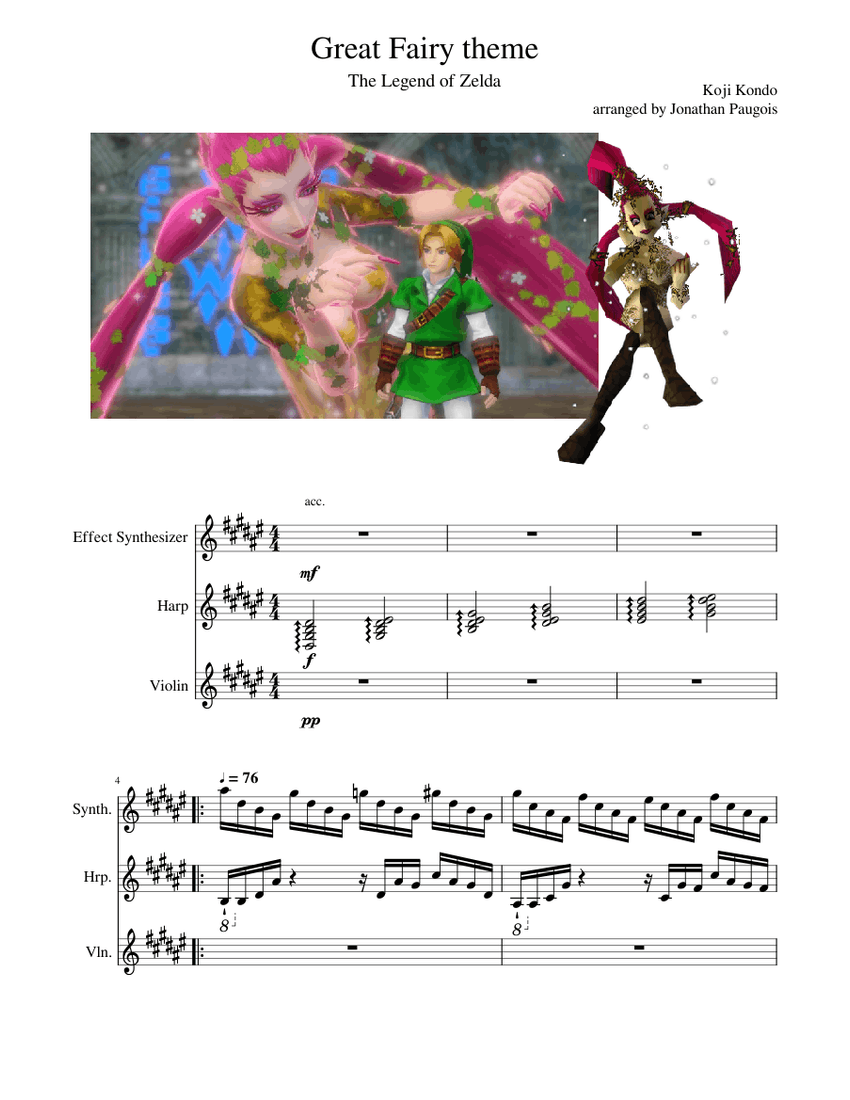 Great Fairy's Fountain Theme The Legend of Zelda Sheet music for