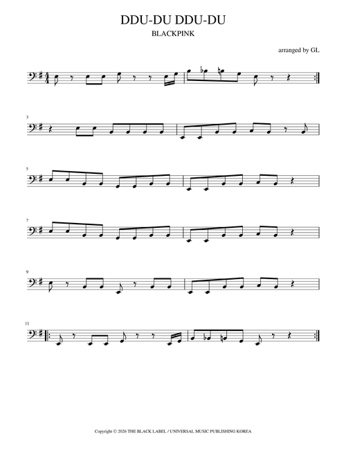 Ddu-Du Ddu-Du Blackpink (Arr. GL) - R Tee, Hong Jun Park, Rebecca Rose Johnson (Cello Solo)