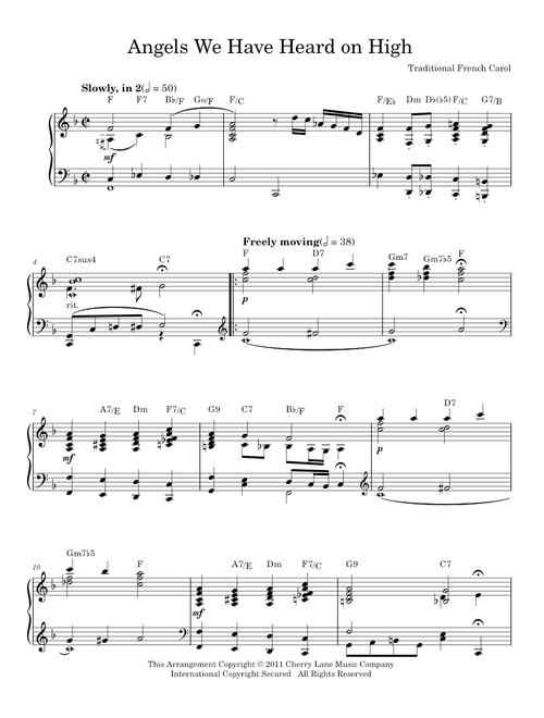 Angels We Have Heard On High - Traditional French Carol (Piano Solo)