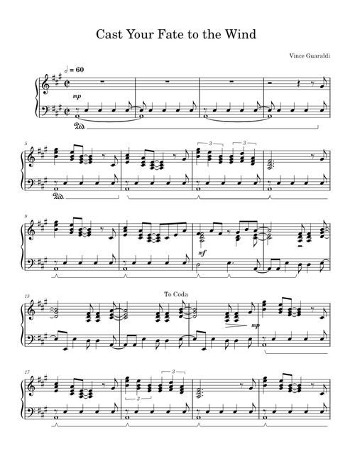 Cast Your Fate To The Wind – Vince Guaraldi
