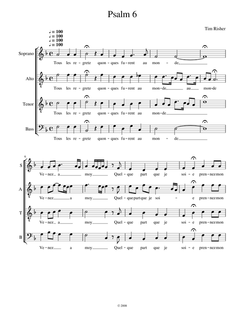 Tous les regretz - Antoine Brumel