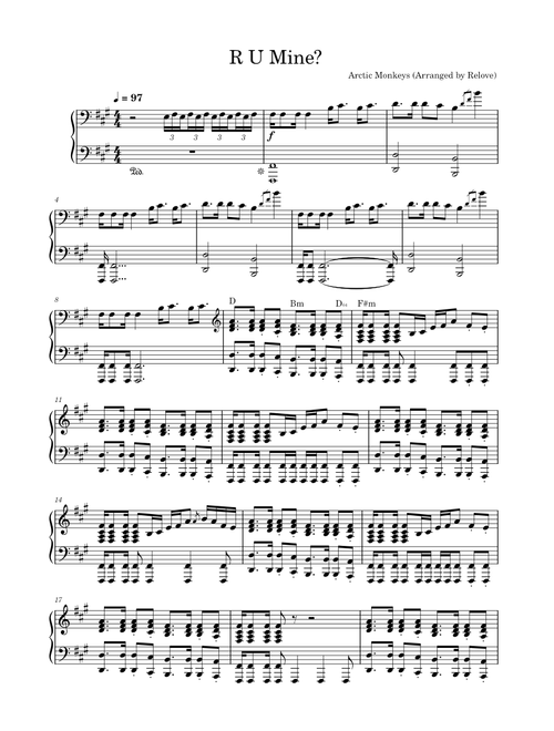R U Mine? – Arctic Monkeys (Arranged by Relove)