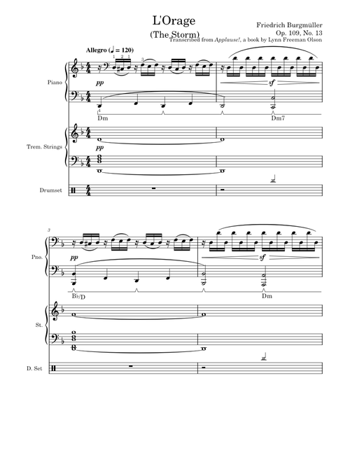 L'Orage (The Storm) [arrangement]