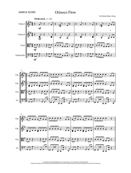 Orinoco Flow (Arr. Sherry Lewis) - Enya (String Quartet)