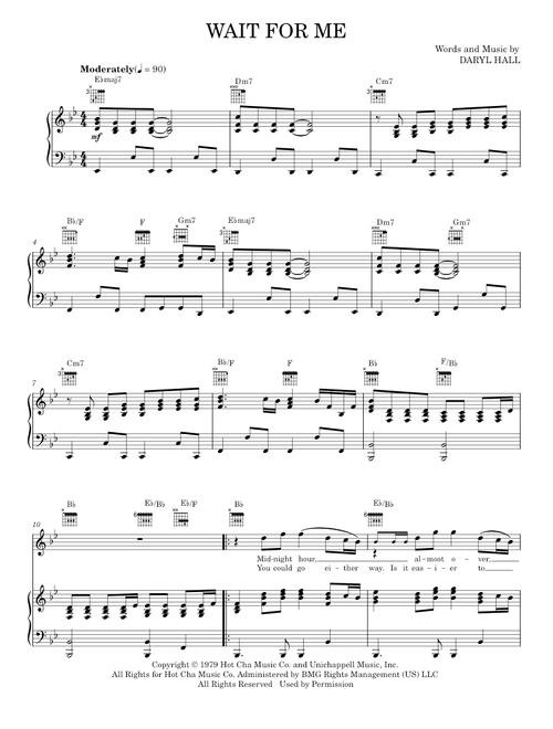 Wait For Me - Daryl Hall, Daryl Hall & John Oates, Hall & Oates, John Oates (Piano-Vocal-Guitar)