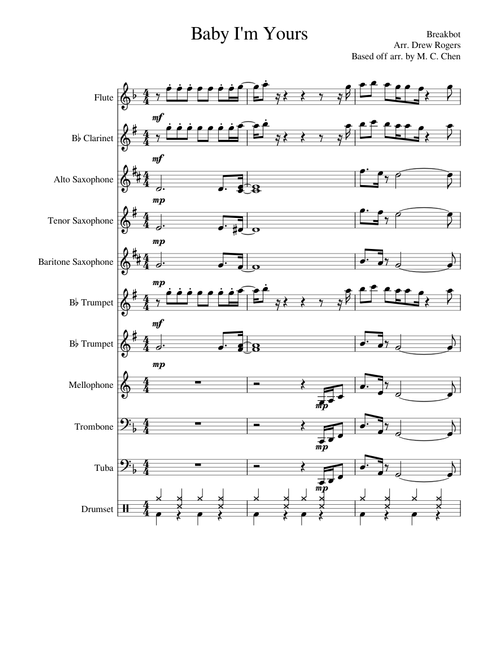 Baby I'm Yours (Pep Band Arrangement) - Breakbot