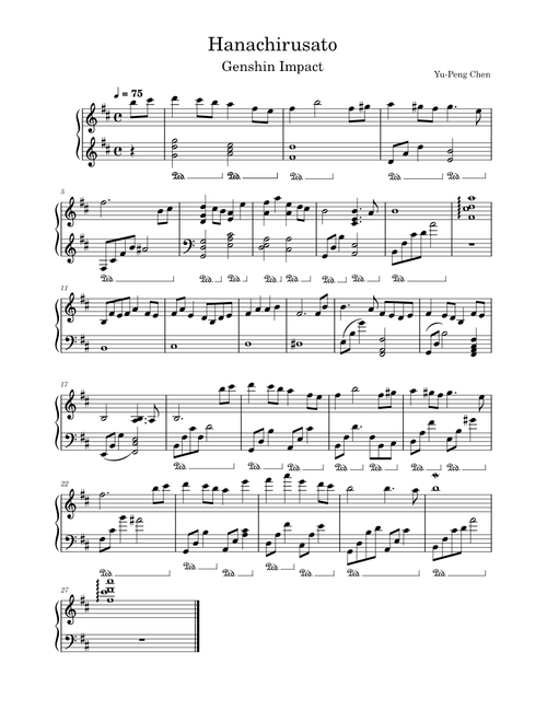 Hanachirusato – Yu-Peng Chen Hanachirusato - Genshin Impact