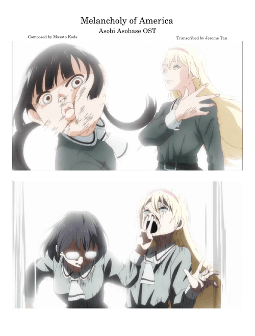 【Asobi Asobase OST】【Melancholy of America】