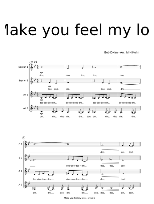 Make you feel my love