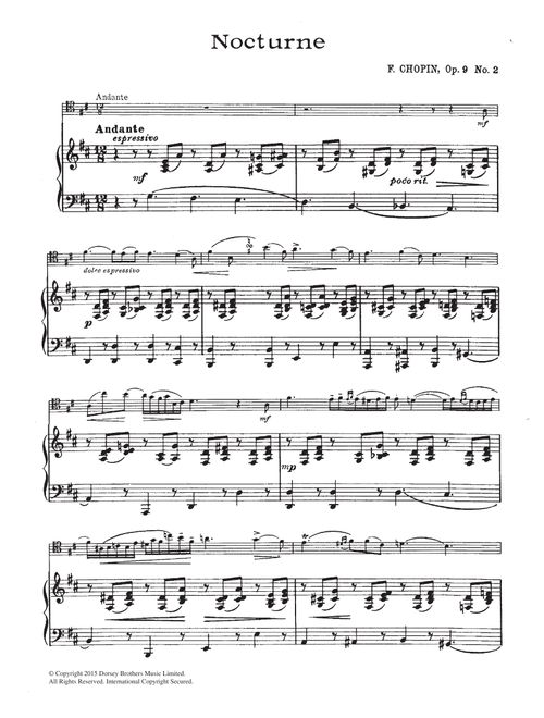 Nocturne in E Flat Major, Op.9, No.2 - Frédéric Chopin (Cello Solo)