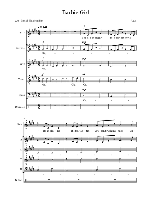 Barbie Girl - Aqua - A Cappella