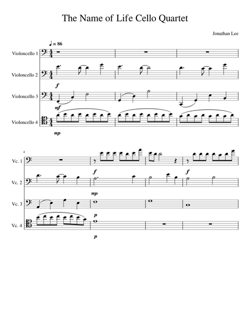 The Name of Life – Joe Hisaishi Cello Quartet
