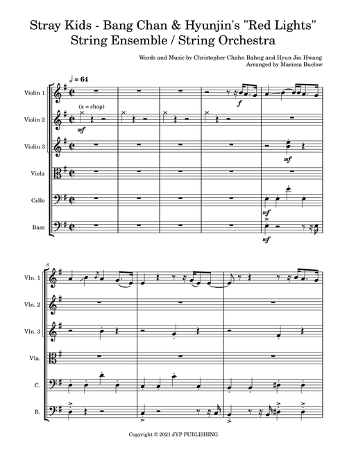 Gang Bag (Bang Chan Hyeon Jin) (Arr. Marissa Buelow) - Stray Kids (String Ensemble)