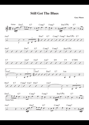 スティル・ゴット・ザ・ブルース　バンドスコア バンドスコア ゲイリー・ムーア スティル・ゴット・ザ・ブルース