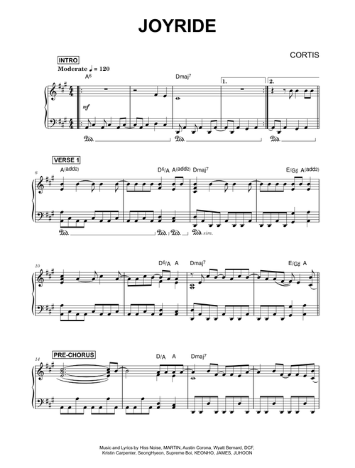 JoyRide - CORTIS (Piano)