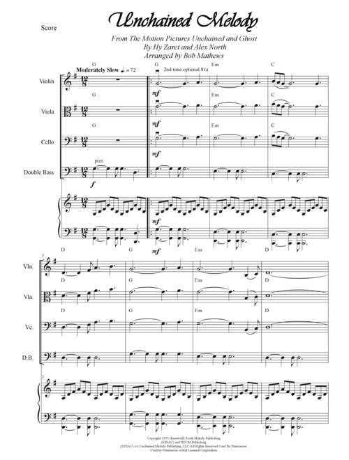 Unchained Melody (Arr. Bob Mathews) - Barry Manilow (Small Ensemble)