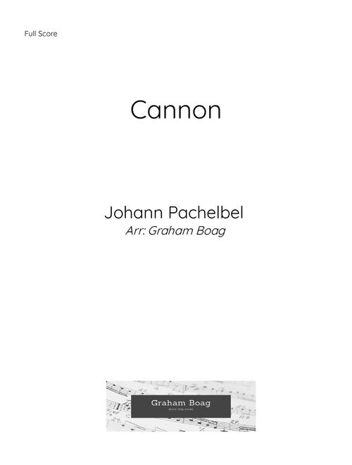 Pachelbel's Canon for Brass Quintet (Arr. Graham Boag) (Brass Ensemble)