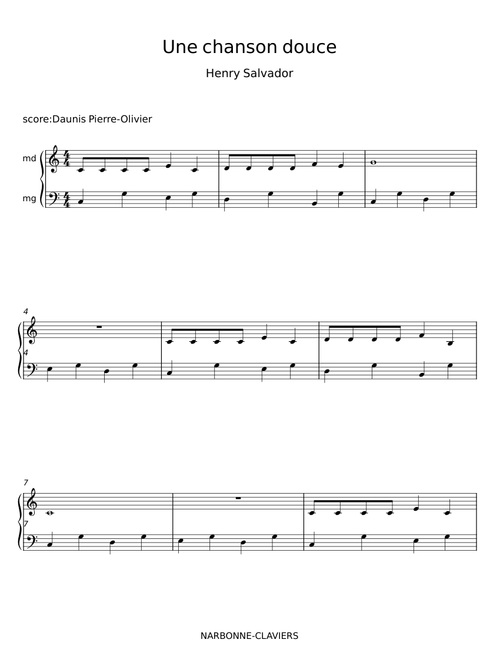Une chanson douce - Henri Salvador
