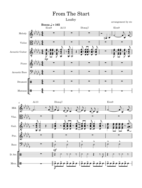 From The Start - Laufey [Full Arrangement]