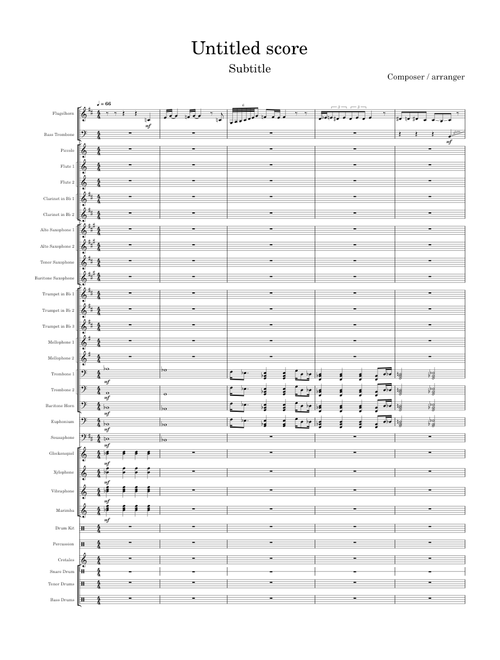 As The Worlds Caves In Marching Band Arrangement (WIP) – yorkdougie