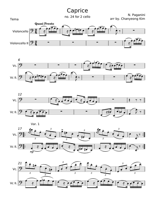 Caprice 24 - Niccolò Paganini