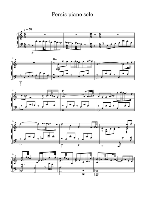 Persis (Piano Solo) – James L. Hosay