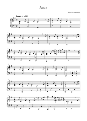 Free Ryuichi Sakamoto sheet music | Download PDF or print on