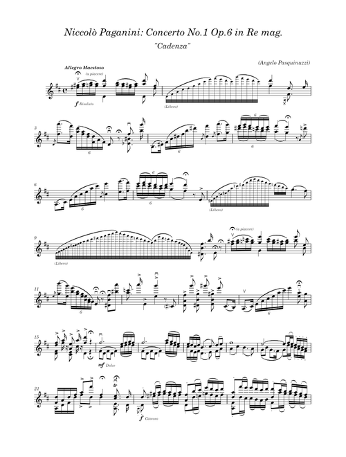Violin Concerto No.1, Op.6 - Niccolò Paganini