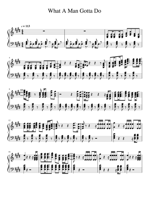 What A Man Gotta Do Piano Arr. | Jonas brothers