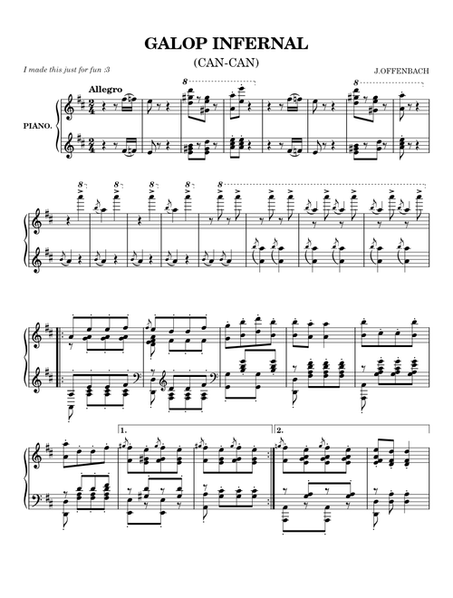 Galop Infernal – Jacques Offenbach