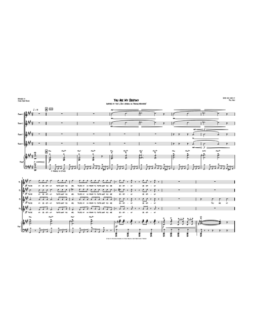 You Are My Destiny (Arr. Jonas Cisar Romme) - Paul Anka (Piano Vocal)