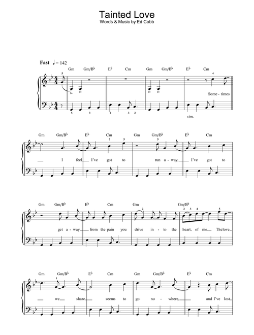 Tainted Love - Soft Cell (Easy Piano)