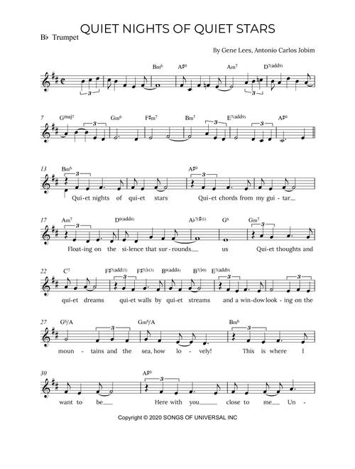 Quiet Nights Of Quiet Stars (Arr. Alex Nunes Rodrigues) - Andrea Bocelli (Trumpet Solo)