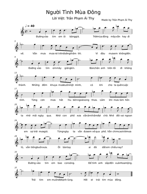 Người Tình Mùa Đông – Misc Traditional