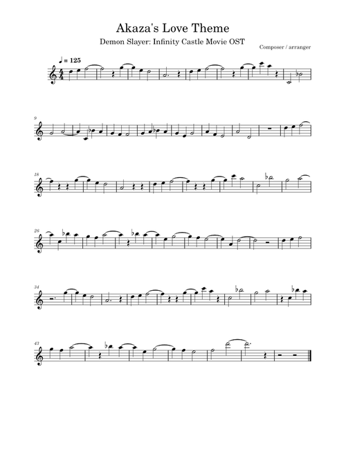 Akaza's Love Theme