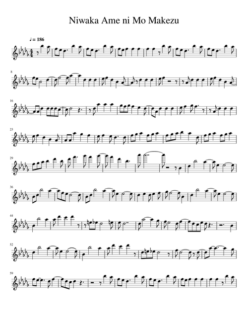 Niwaka Ame ni Mo Makezu - (Naruto Shippuden OP.13)
