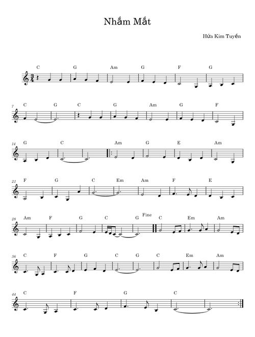 Nhắm Mắt - Hứa Kim Tuyền