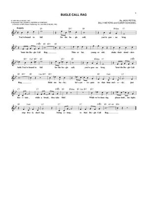 Bugle Call Rag Bugle Call Rag – Jack Pettis, Benny Goodman Sheet Music with Chords for ...