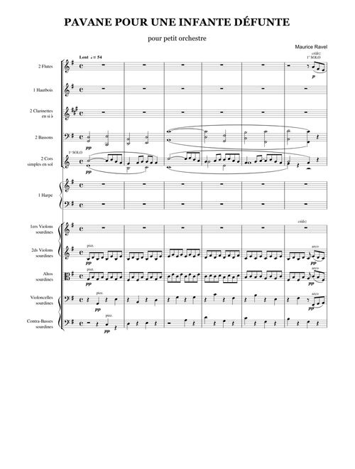 Ravel - Pavane pour une infante défunte (orchestral version)