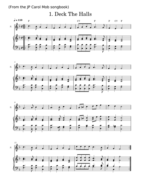 Boston Caroling Mob - Songs 1 - 15