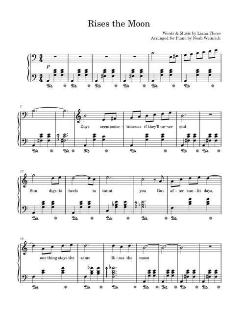 Rises the Moon Piano