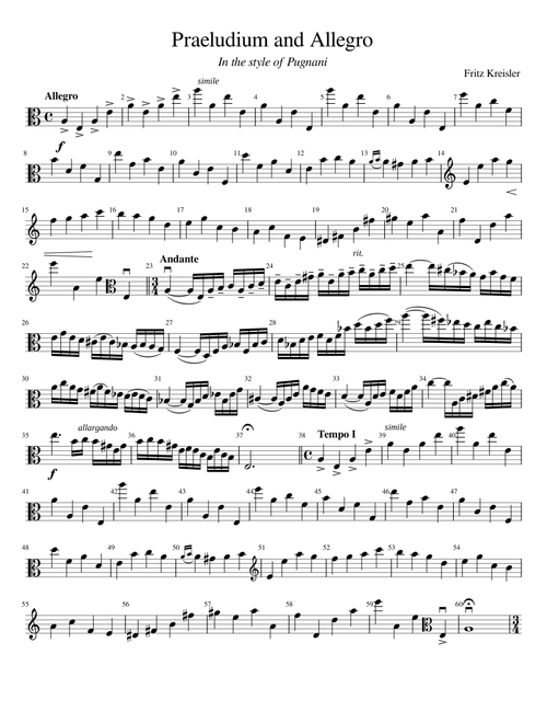 Praeludium and Allegro in the Style of Pugnani – Fritz Kreisler