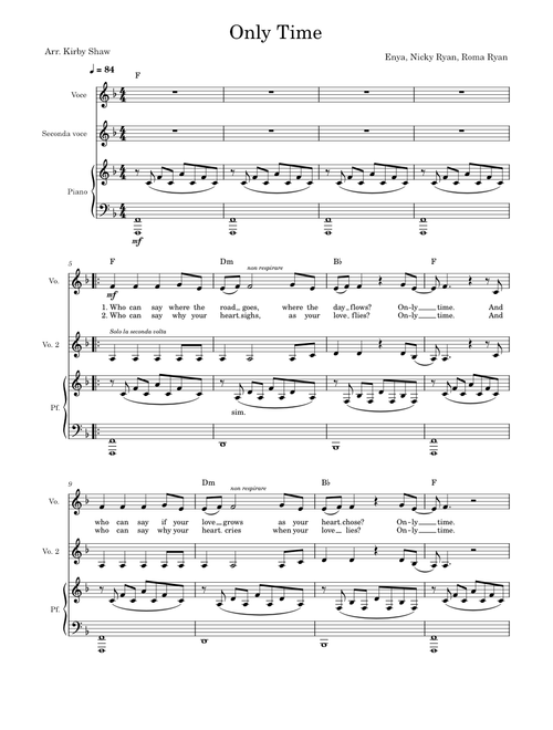 Only time – Enya