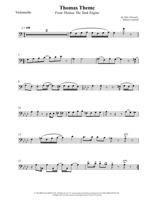 Thomas Theme (Arr. Wesley S. SIlva) - William Campbell, Mike O'Donnell (Cello Solo)
